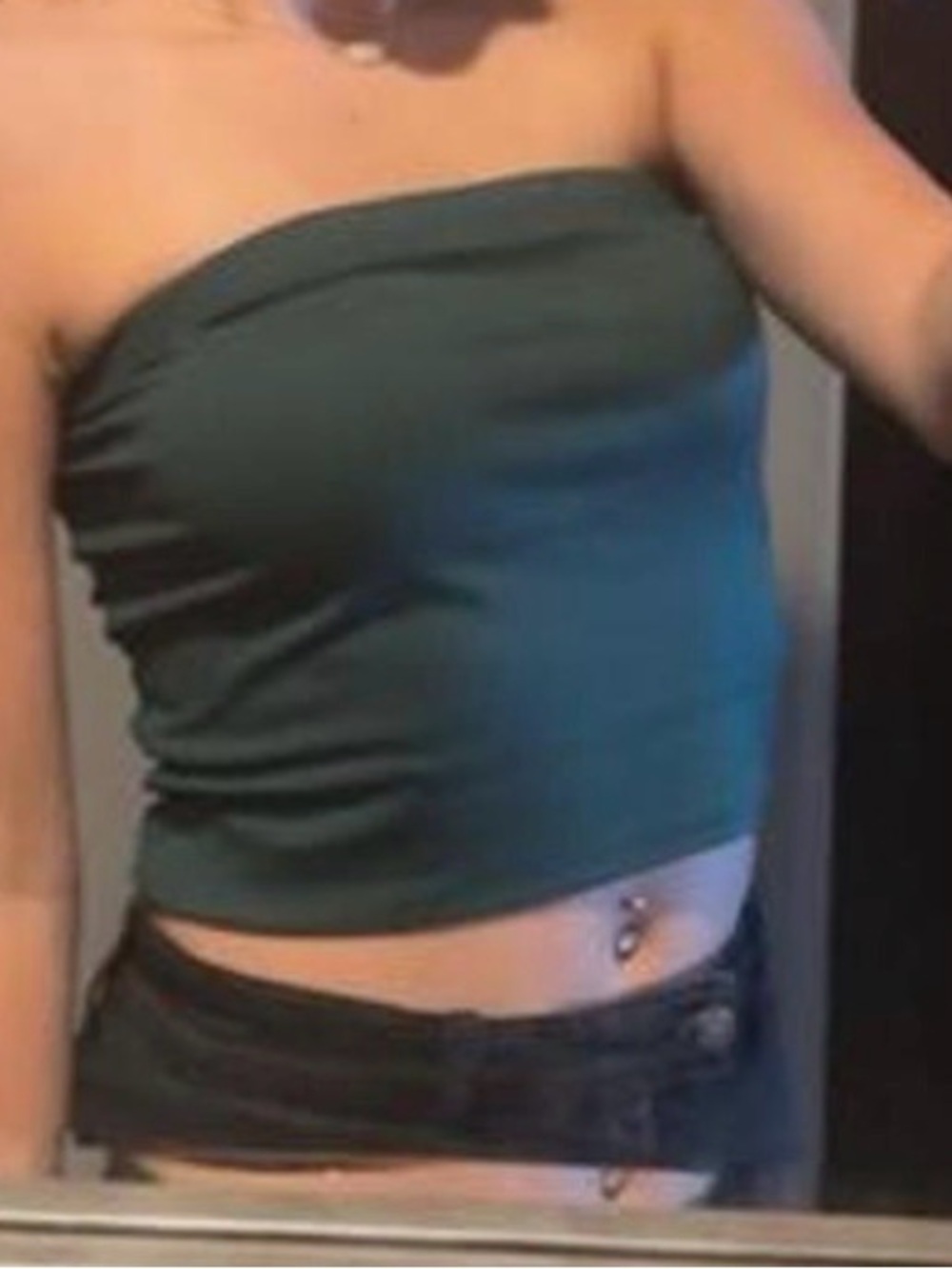 Women’s Strapless Tube Top in Teal